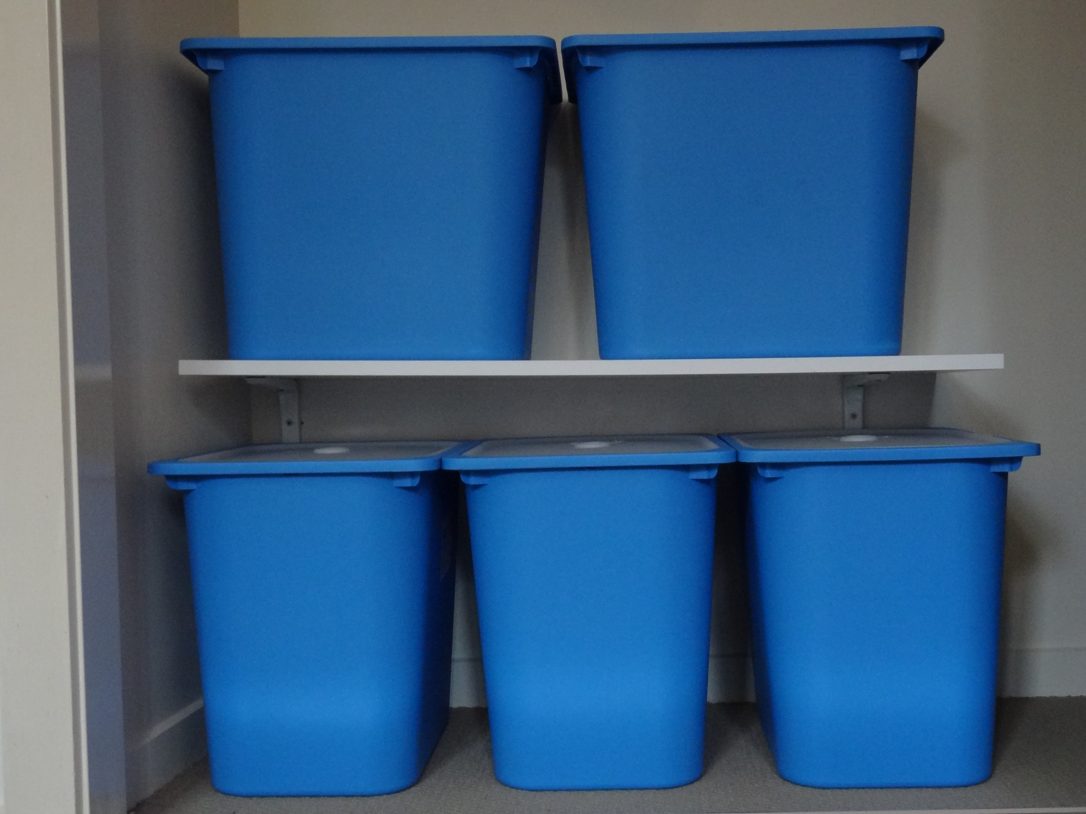 blue trofast bins